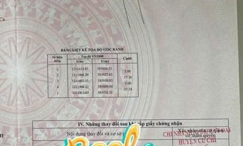 Chính Chủ cần bán gấp lô đất mặt tiền đường 22, Tân Thông Hội, 86,7m2, full thổ cư 600tr